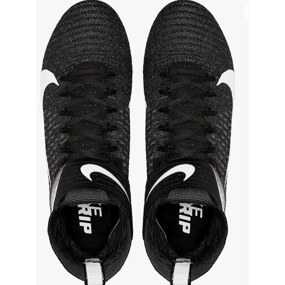 Nike Alpha Menace Elite 2 Black Football Cleats Men's Size 10 (AO3374-001) - Picture 2 of 6